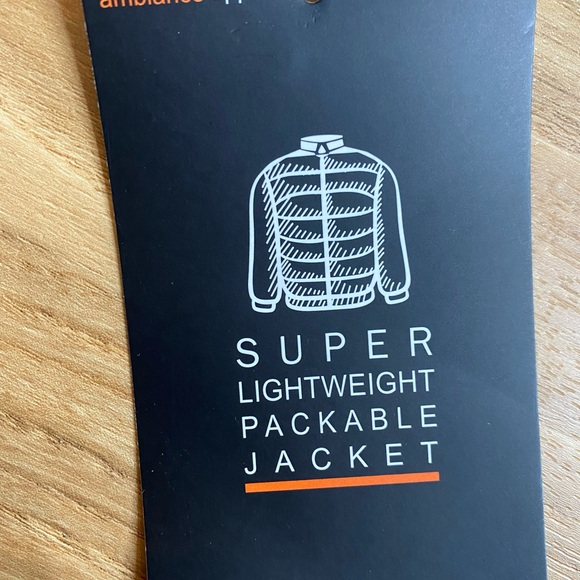 Black super lightweight packable jacket - Picture 3 of 3